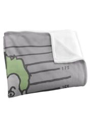 DC Comics Batman The Joker Mugshot Blanket 152 x 127 cm in White - thumbnail 3