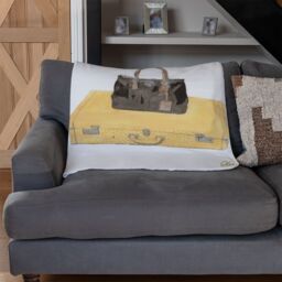 Benjamin Tate Design Handbag Collage Blanket in Natural - Size: 120 cm x 150 cm - thumbnail 2