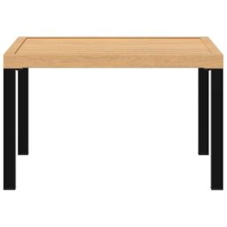 Berkfield Home Garden Coffee Table Black 65x65x40 cm Aluminium - Size: 65 x 65 x 40 cm - thumbnail 3