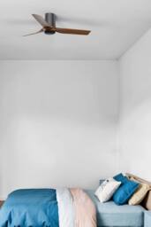 Netlighting Mini Punt Tub Small Black Dark Wood DC Ceiling Fan 6 Speed - thumbnail 2