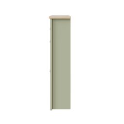 GFW Lancaster 2 Door 1 Drawer Shoe Cabinet in Green - thumbnail 6