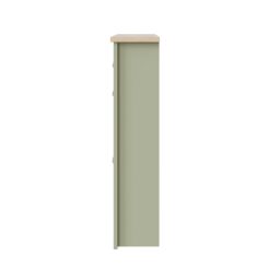 GFW Lancaster 2 Door 1 Drawer Shoe Cabinet in Green - thumbnail 5
