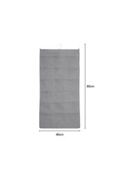 Living and Home Versatile 2-Sided Fabric Hanging Underwear Bra Socks Storage Bag in Grey - thumbnail 5