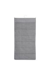 Living and Home Versatile 2-Sided Fabric Hanging Underwear Bra Socks Storage Bag in Grey - thumbnail 3