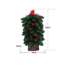 Leaper Little Red Riding Hood Artificial Christmas Tree in Green - Size: 26 cm x 18 cm - thumbnail 2