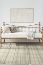 SlumberWorx Newnham Classic Victorian Style Living Room Bedroom Metal Day Bed Frame in Bronze - Size: Single - thumbnail 2