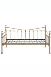 SlumberWorx Newnham Classic Victorian Style Living Room Bedroom Metal Day Bed Frame in Bronze - Size: Single - thumbnail 5