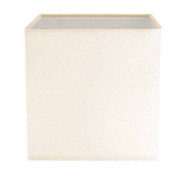 Happy Homewares Contemporary & Stylish Linen Fabric Lamp Shade in Cream - Size: 6 inches - image 1