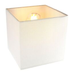 Happy Homewares Contemporary & Stylish Linen Fabric Lamp Shade in Cream - Size: 6 inches - thumbnail 3