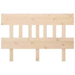 Berkfield Home Beautiful Bed Headboard 203.5x3x81 cm Solid Wood Pine in Light Oak - thumbnail 1
