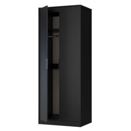 Ready Assembled 2 U Fuji 2 Door Wardrobe (Ready Assembled) in Black - Size: Large - thumbnail 5