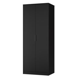 Ready Assembled 2 U Fuji 2 Door Wardrobe (Ready Assembled) in Black - Size: Large - thumbnail 3