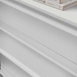 FurnitureboxUK Svit Wooden Chest of 4 Drawers in Off-White - thumbnail 5