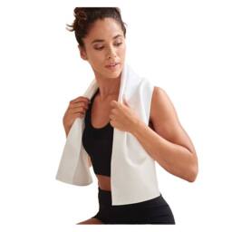 Towel City Plain Quick Dry Sports Towel in White - thumbnail 2