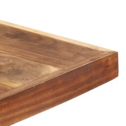 Berkfield Home Dining Table 200x100x75 cm Solid Wood with Honey Finish in Brown - Size: 200 x 100 x 75 cm - thumbnail 5