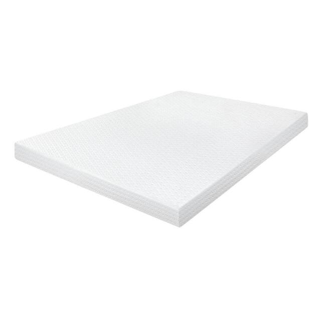 Lavio 4 Inch Mattress Topper King Cooling Memory Foam Pressure Relief in White - image 1
