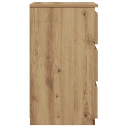 Berkfield Home Bedside Cabinet Artisan Oak 40x35x62.5 cm Engineered Wood in Brown - thumbnail 6