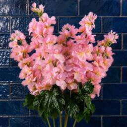 Leaf Pack of 6 x 75cm Delphinium Pink Artificial Stem Premium - Size: 6 x 75 cm