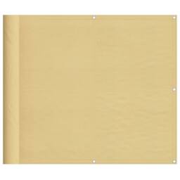 Berkfield Home Balcony Screen Sand 90x1000 cm 100% Polyester Oxford in Brown - thumbnail 2