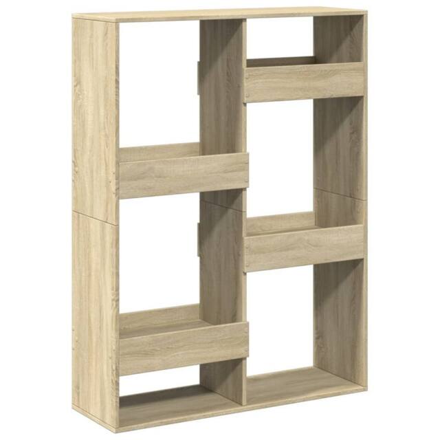 Berkfield Home Bookcase Sonoma Oak 100x33x135 cm Engineered Wood in Light Tan - Size: 100 x 33 x 135 cm - image 1