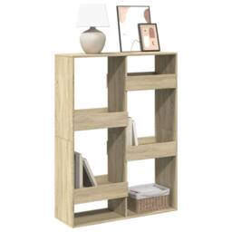 Berkfield Home Bookcase Sonoma Oak 100x33x135 cm Engineered Wood in Light Tan - Size: 100 x 33 x 135 cm - thumbnail 2