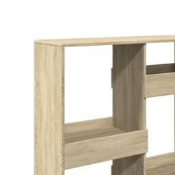 Berkfield Home Bookcase Sonoma Oak 100x33x135 cm Engineered Wood in Light Tan - Size: 100 x 33 x 135 cm - thumbnail 7