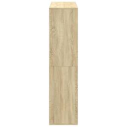 Berkfield Home Bookcase Sonoma Oak 100x33x135 cm Engineered Wood in Light Tan - Size: 100 x 33 x 135 cm - thumbnail 5