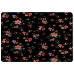 Benjamin Tate Design Beautiful Pink Flowers Rug in Natural - Size: Large - thumbnail 1