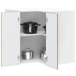 "Berkfield Home Kitchen Wall Corner Cabinet ""Porto"" Old Wood Engineered Wood in Brown" - thumbnail 2
