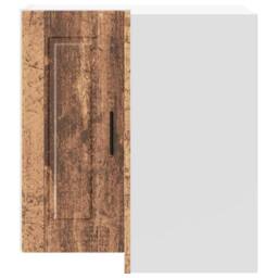 "Berkfield Home Kitchen Wall Corner Cabinet ""Porto"" Old Wood Engineered Wood in Brown" - thumbnail 4