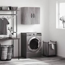 Berkfield Home Wall Cabinet Grey Sonoma 60x31x60 cm Engineered Wood - Size: 60 x 31 x 60 cm - thumbnail 2