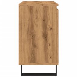 Berkfield Home Bathroom Cabinet Artisan Oak 58x33x60 cm Engineered Wood in Brown - Size: 58 x 33 x 60 cm - thumbnail 5