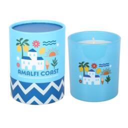 Something Different Amalfi Coast Lemon Scented Candle in Blue - thumbnail 3
