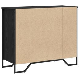 Berkfield Home Chest of Drawers Black Oak 91x35.5x74.5 cm Engineered Wood - thumbnail 8