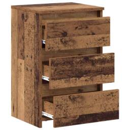 Berkfield Home Bedside Cabinets 2 pcs Old Wood 40x35x62.5 cm Engineered Wood in Brown - thumbnail 8