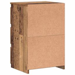 Berkfield Home Bedside Cabinets 2 pcs Old Wood 40x35x62.5 cm Engineered Wood in Brown - thumbnail 7