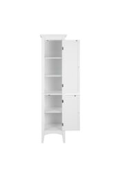 Teamson Home Bathroom White Wooden Free Standing Tall Cabinet - thumbnail 6