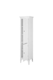 Teamson Home Bathroom White Wooden Free Standing Tall Cabinet - thumbnail 5