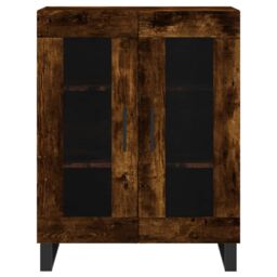 Berkfield Home Sideboard Smoked Oak 69.5x34x90 cm Engineered Wood in Brown - thumbnail 5