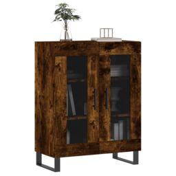Berkfield Home Sideboard Smoked Oak 69.5x34x90 cm Engineered Wood in Brown - thumbnail 3