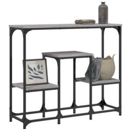Berkfield Home Classic Console Table Grey Sonoma 89.5x28x76 cm Engineered Wood