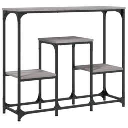 Berkfield Home Classic Console Table Grey Sonoma 89.5x28x76 cm Engineered Wood - thumbnail 3