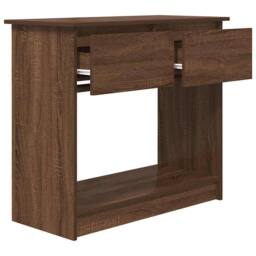 Berkfield Home Modern Console Table with Drawers Brown Oak 85.5x38.5x74.5 cm - thumbnail 5