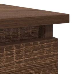 Berkfield Home Modern Console Table with Drawers Brown Oak 85.5x38.5x74.5 cm - thumbnail 9