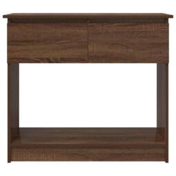 Berkfield Home Modern Console Table with Drawers Brown Oak 85.5x38.5x74.5 cm - thumbnail 6