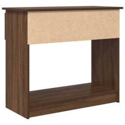 Berkfield Home Modern Console Table with Drawers Brown Oak 85.5x38.5x74.5 cm - thumbnail 8