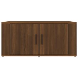 Berkfield Home Coffee Table Brown Oak 80x50x36 cm Engineered Wood - Size: 80 x 50 x 36 cm - thumbnail 5