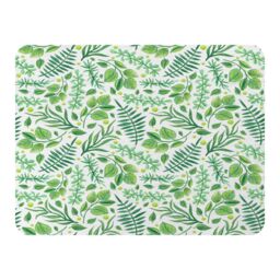 Benjamin Tate Design Mixed Green Leaves Blanket in Natural - Size: 120 cm x 150 cm - thumbnail 1