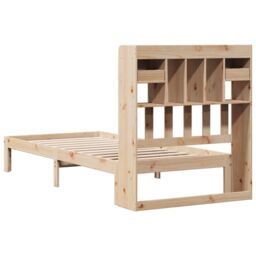 Berkfield Home Bookcase Bed without Mattress 90x200cm Solid Wood Pine in Brown - Size: 90x200 cm - thumbnail 6