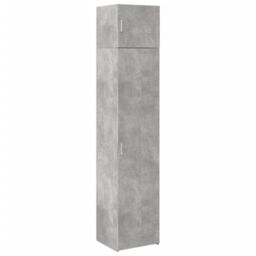 Berkfield Home Slim Storage Cabinet Concrete Grey 45x42.5x225 cm Engineered Wood - thumbnail 2